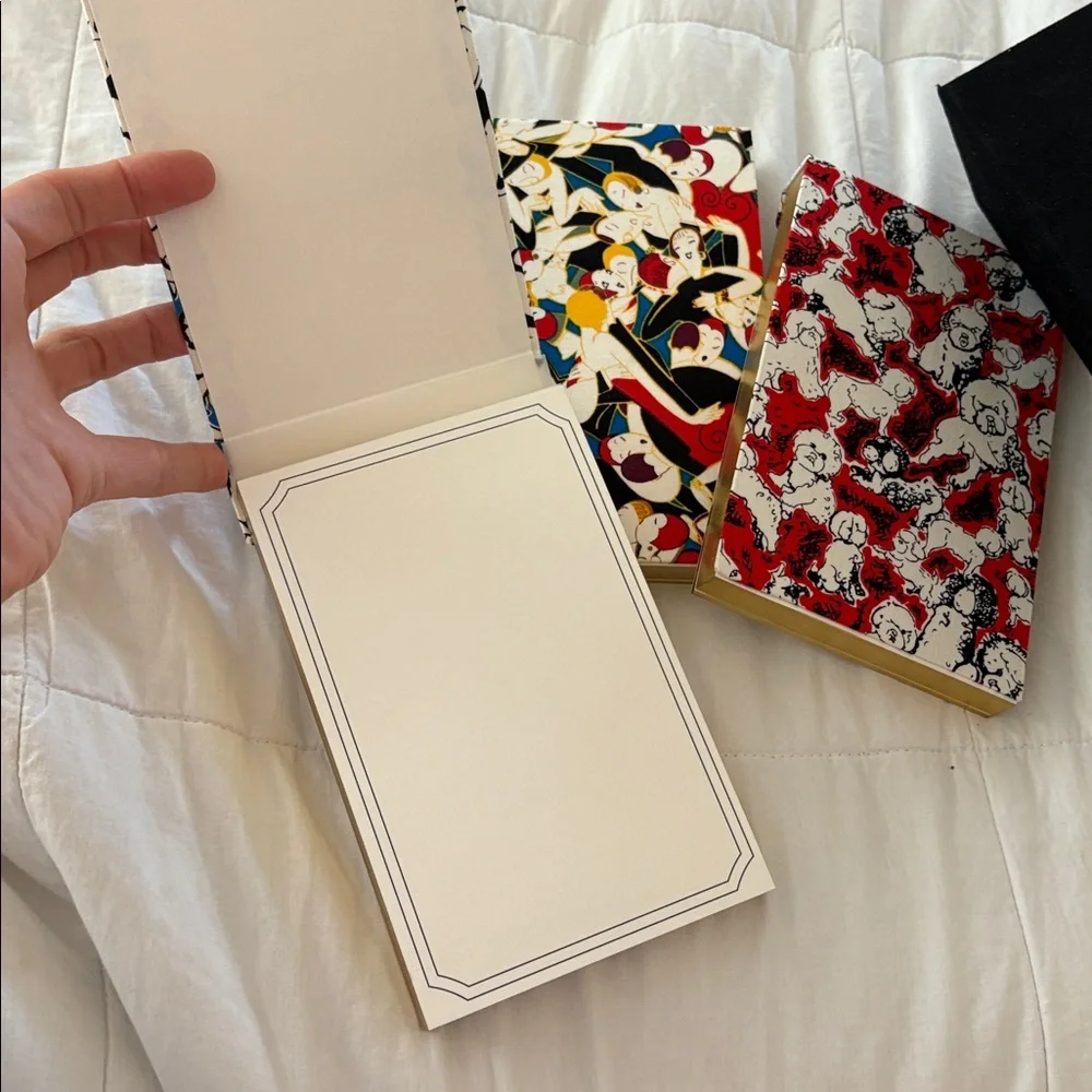 Carolina Herrera Journal‎ Set of 3 Neiman Marcus Notebook Paper Pads Stationary